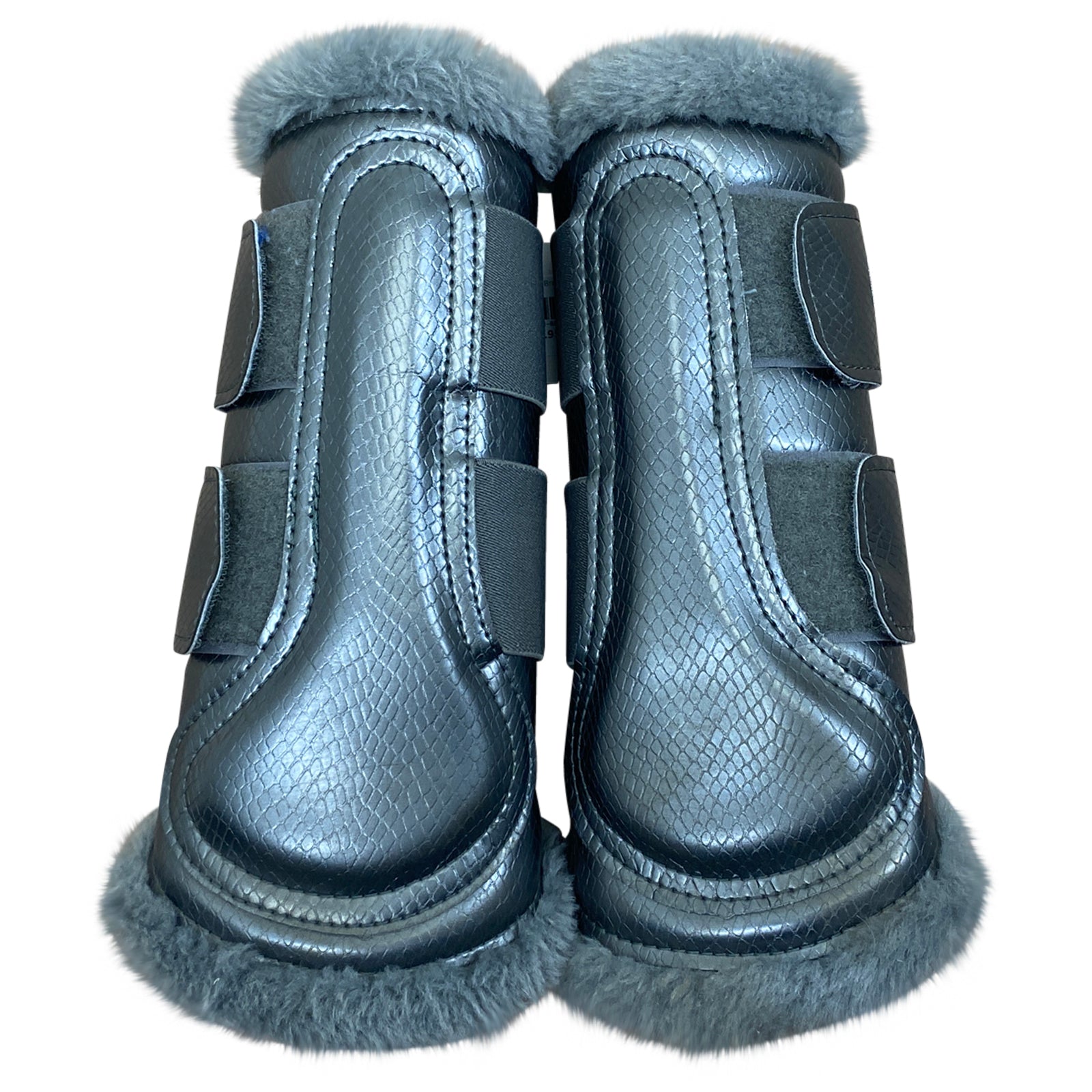 Equestrian Stockholm Brushing Boots in Silver Cloud
