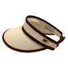 Dada Sport 'Sultane' Visor in Cream/Cognac