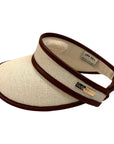 Dada Sport 'Sultane' Visor in Cream/Cognac
