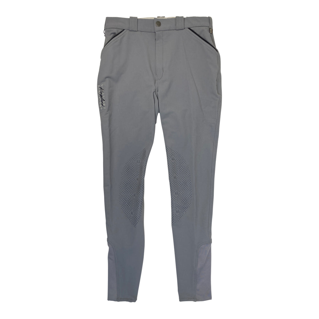Kingsland Men's 'Kenton' Knee Grip E-Tec Breeches in Grey Sleet