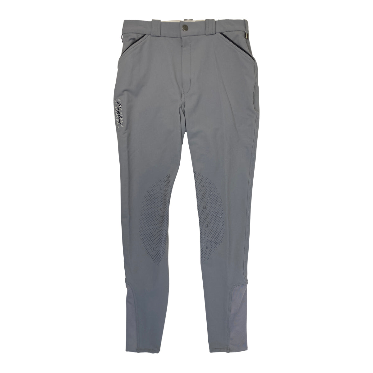 Kingsland Men's 'Kenton' Knee Grip E-Tec Breeches in Grey Sleet