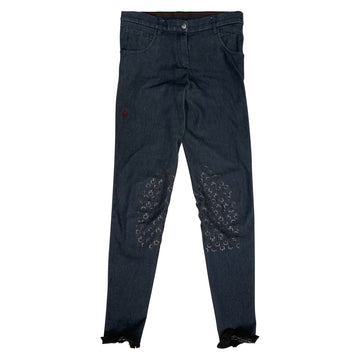 Cavalleria Toscana 5 Pocket Riding Breech in Navy Denim