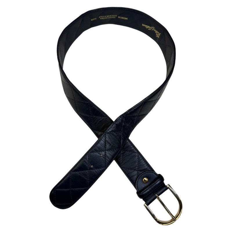 Tailored Sportsman Quilted Leather 'C' Belt in Tailored Sportsman