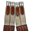 Double-End Elastic Leather Girth in Cognac