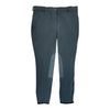 TuffRider Ribbed Low-Rise Knee-Patch Breech in Smoke