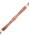 Double-End Elastic Leather Girth in Cognac