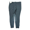 TuffRider Ribbed Low-Rise Knee-Patch Breech in Smoke