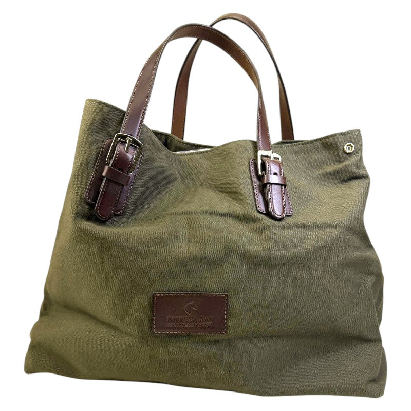 Rebecca Ray Equestrian Racing Tote in Hunter/Brown