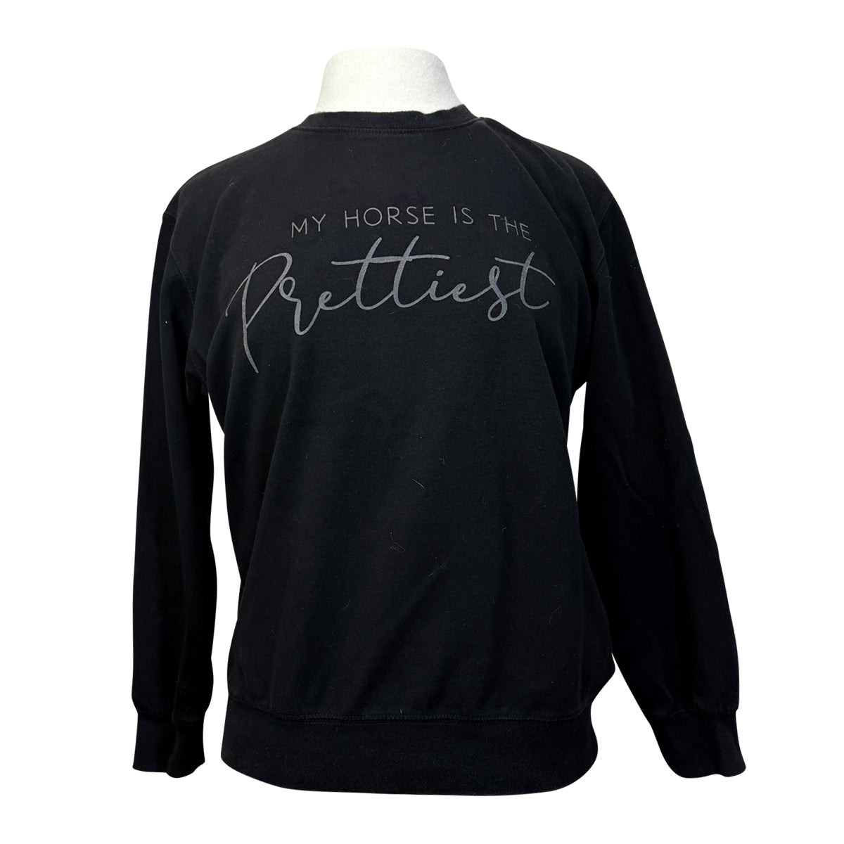 Dancing Equestrian 'My Horse' Sweater in Black