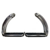 Ophena S Magnetic Safety Stirrups in Black/Silver 