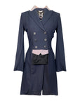 Equiline 'Scila' Competition Tailcoat in Navy w/Pink