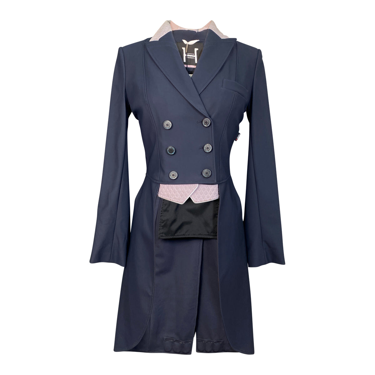 Equiline 'Scila' Competition Tailcoat in Navy w/Pink
