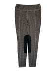 Kerrits 'Flow Rise' Knee Patch Tights in Black/Brown