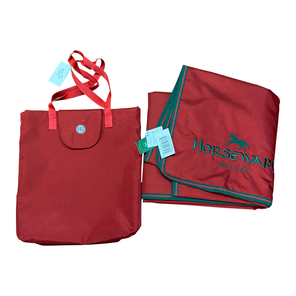 Horseware Stadium Blanket in Green/Red