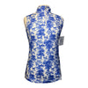 Dapplebay Toile Zip Riding Top in Blue/White