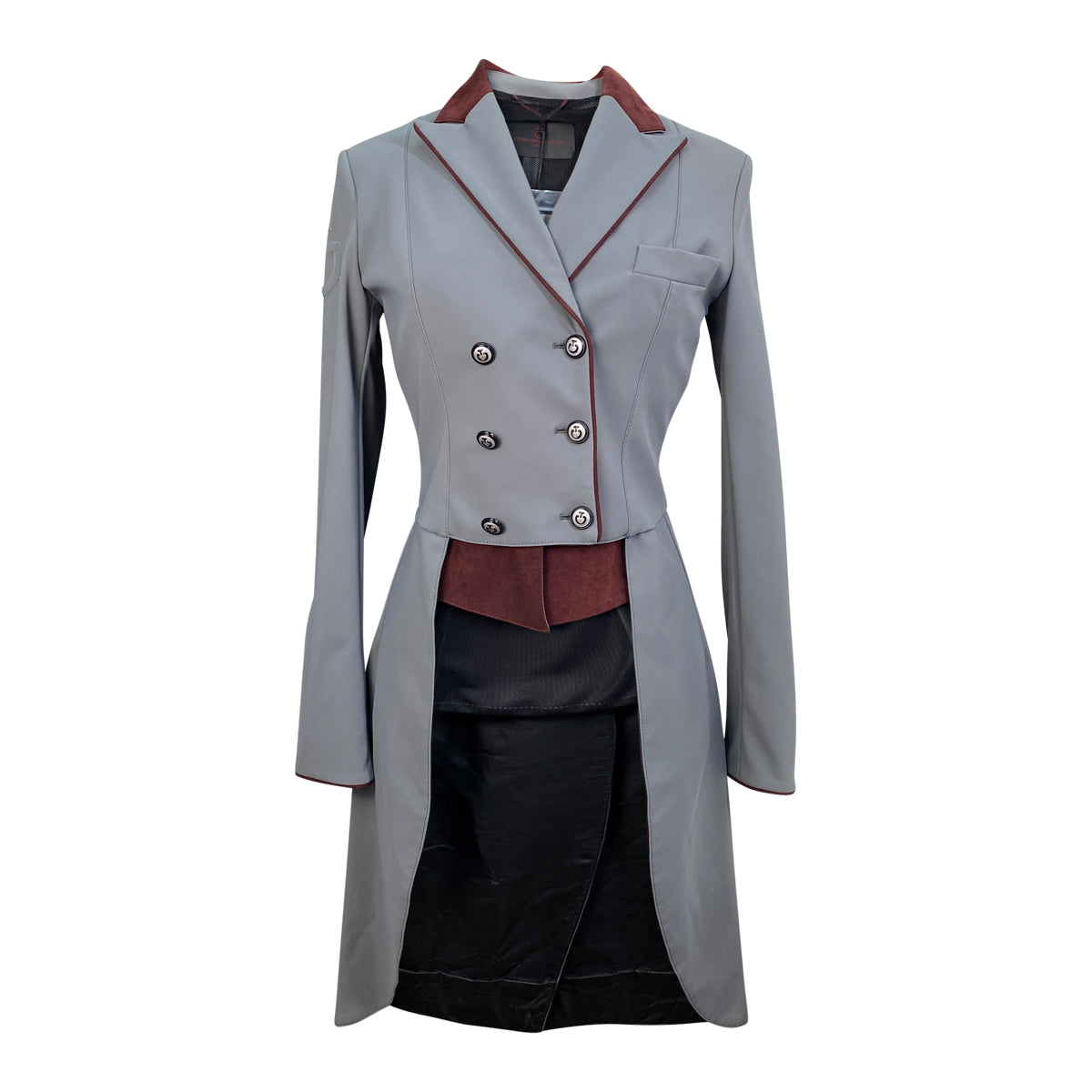 Cavalleria Toscana Tailcoat w/Covered B in Grey w/Maroon