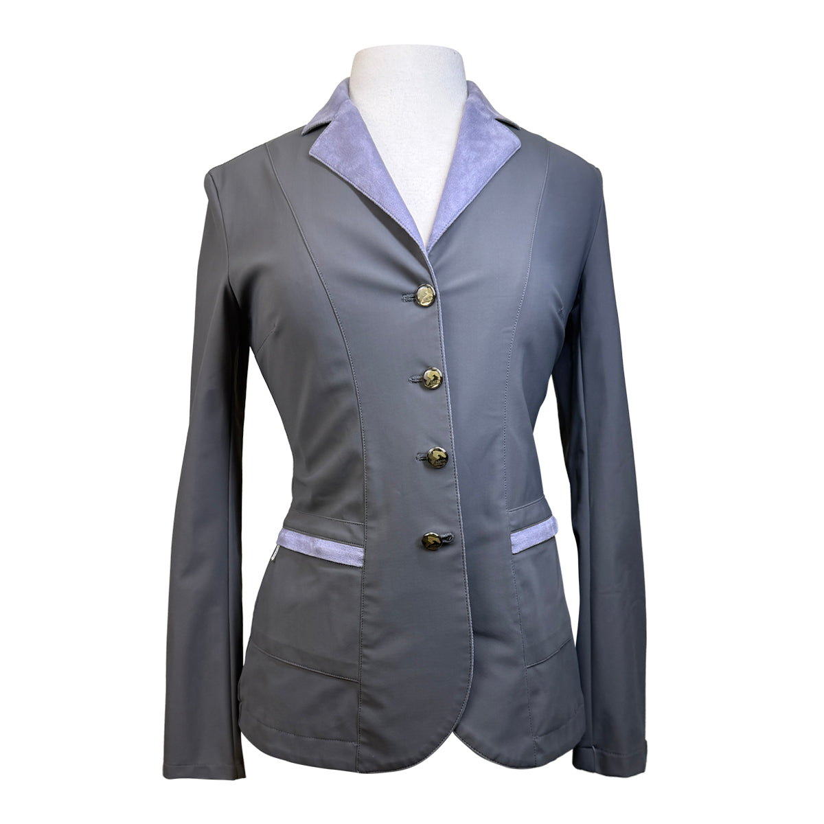 Sarm Hippique 'Comfort Sport' Show Coat in Grey