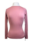Riviera 'Chelsea' Long Sleeve Compression Top in Dusty Rose