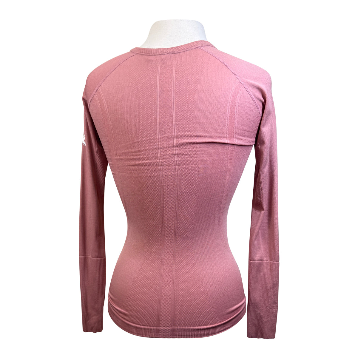 Riviera 'Chelsea' Long Sleeve Compression Top in Dusty Rose