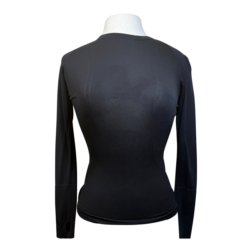 Riviera 'Chelsea' Long Sleeve Compression Top in Black