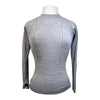 Riviera 'Chelsea' Long Sleeve Compression Top in Heather Grey