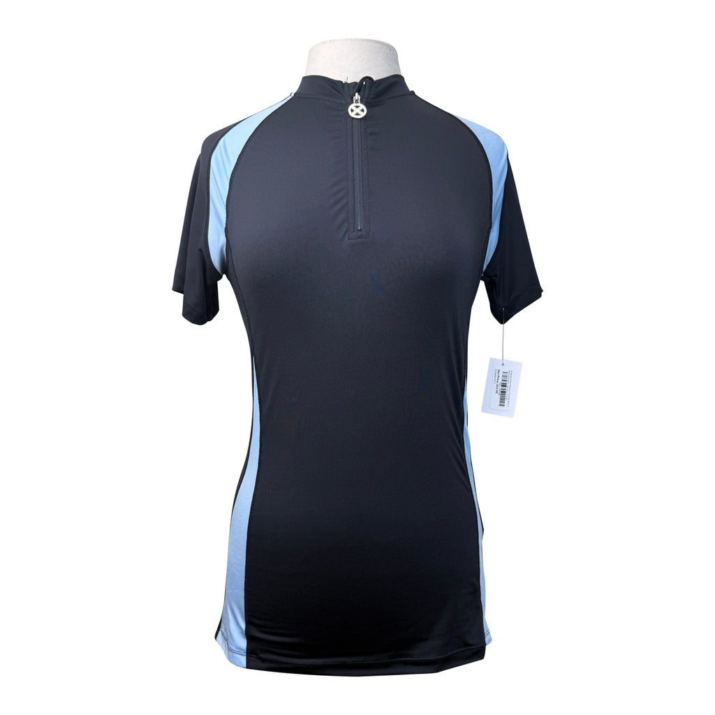 Kingsland Short Sleeve Training Shirt in Black/Sky Blue