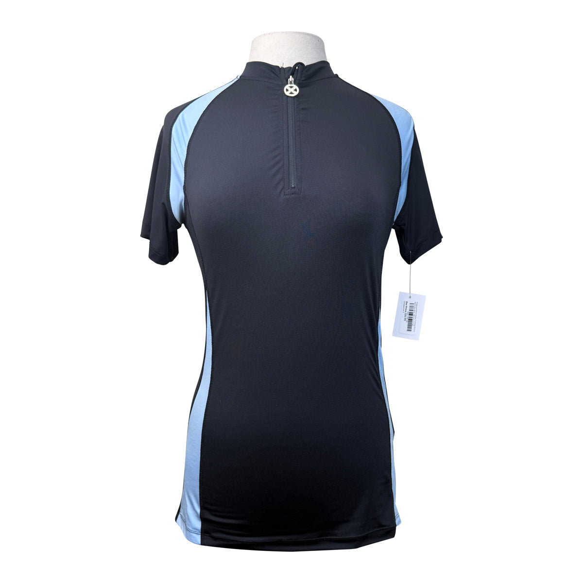 Kingsland Short Sleeve Training Shirt in Black/Sky Blue