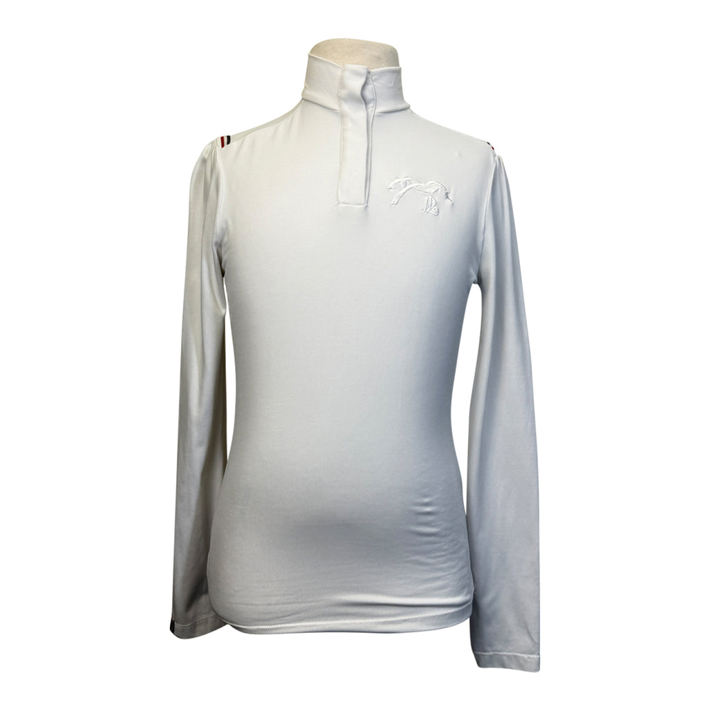 Penelope Bruges Long Sleeve Polo  in White - Children's 12 (Kids Large)