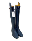 HKM 'Trinity' Tall Boots in Navy/Black Piping 