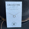 Elevated Equestrian Sterling Silver Horseshoe Necklace in Sterling Silver - 16"-18"
