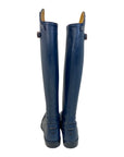 HKM 'Trinity' Tall Boots in Navy/Black Piping 