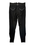 Halter Ego 'Evolution' Full Seat Breeches in Black/Silver