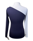 Riviera 'Mavis' Mock Neck in Navy/White - Women's Medium