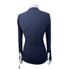 Cavalleria Toscana Bib Show Shirt in Navy Pinstripe/White