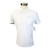 AA Platinum 'Davide' Men's Polo Shirt in White - Men's Large