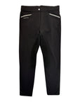 Montar Faux Suede Full Seat Sparkle Breeches in Black