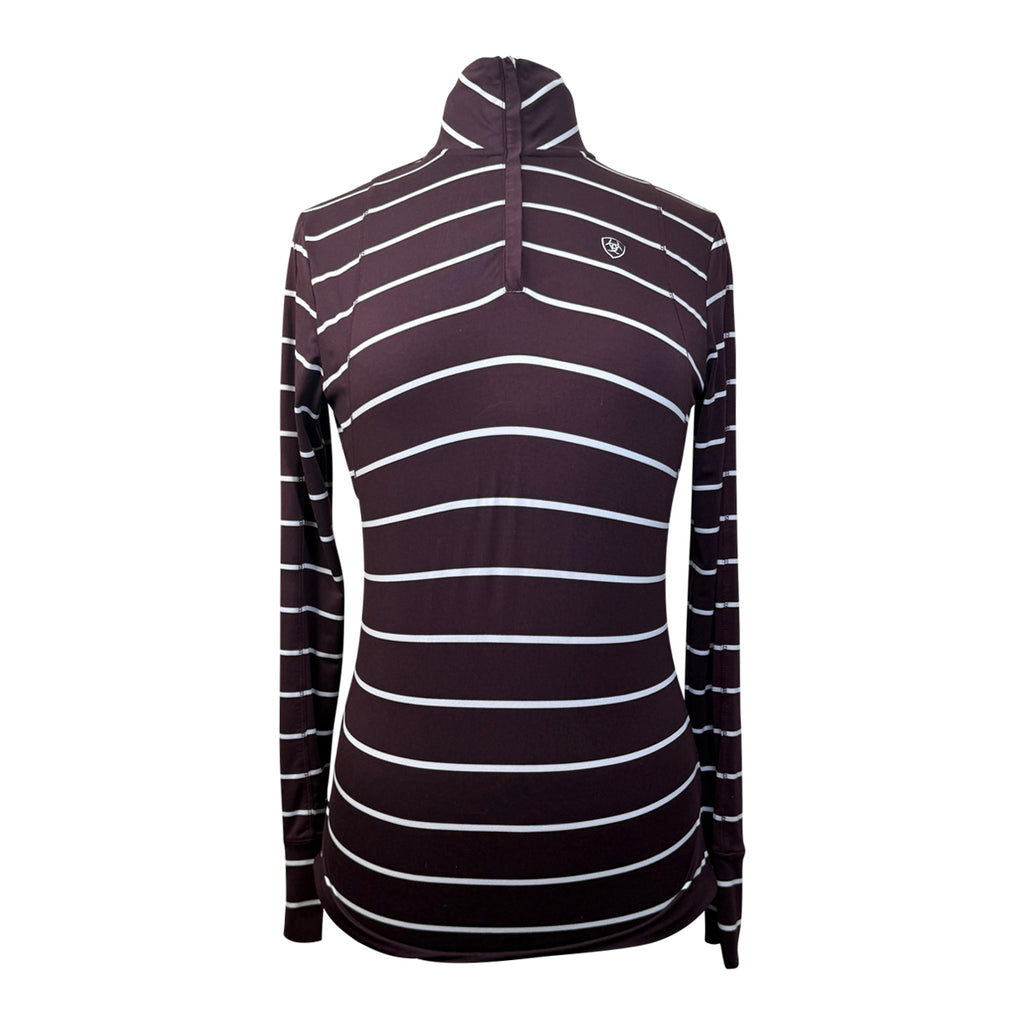 Ariat Tek Cold Series Baselayer in Burgundy Stripe