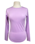 Free Ride Relaxed Athletic Long Sleeve Top in Lavendar - Women's Medium