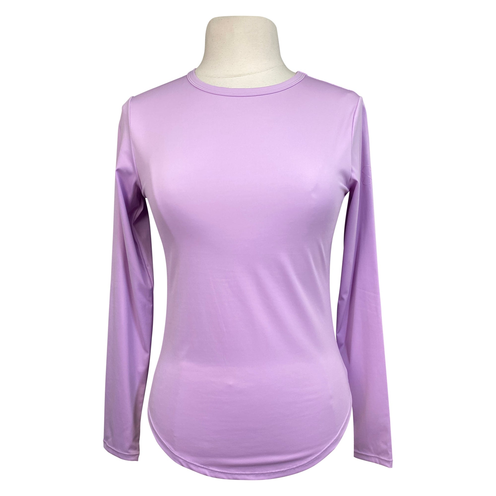 Front of Free Ride Equestrian Relaxed Athletic Top in Lavender - Women&#39;s Large