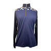 Novella Equestrian 'The Diva' Long Sleeve Shirt in Navy