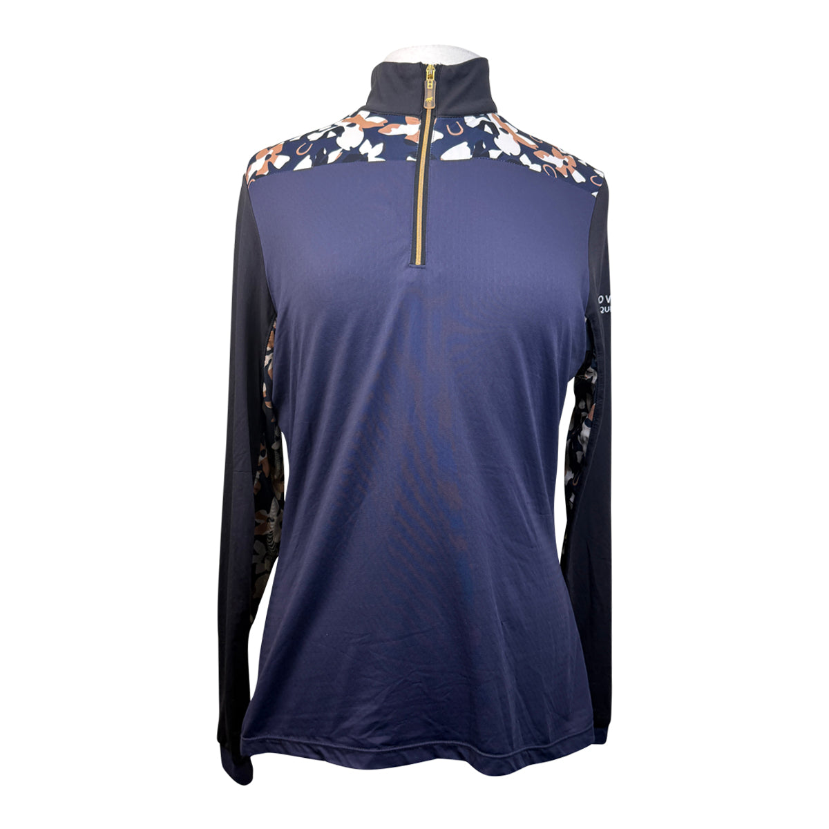 Novella Equestrian 'The Diva' Long Sleeve Shirt in Navy
