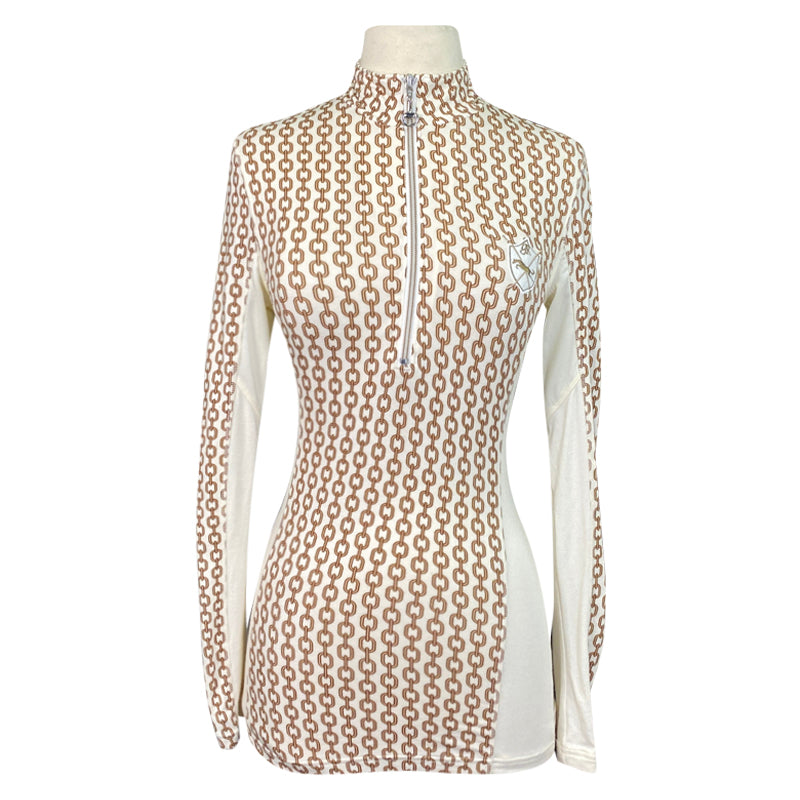 Goode Rider Shirt in White/Chains - Women's XS
