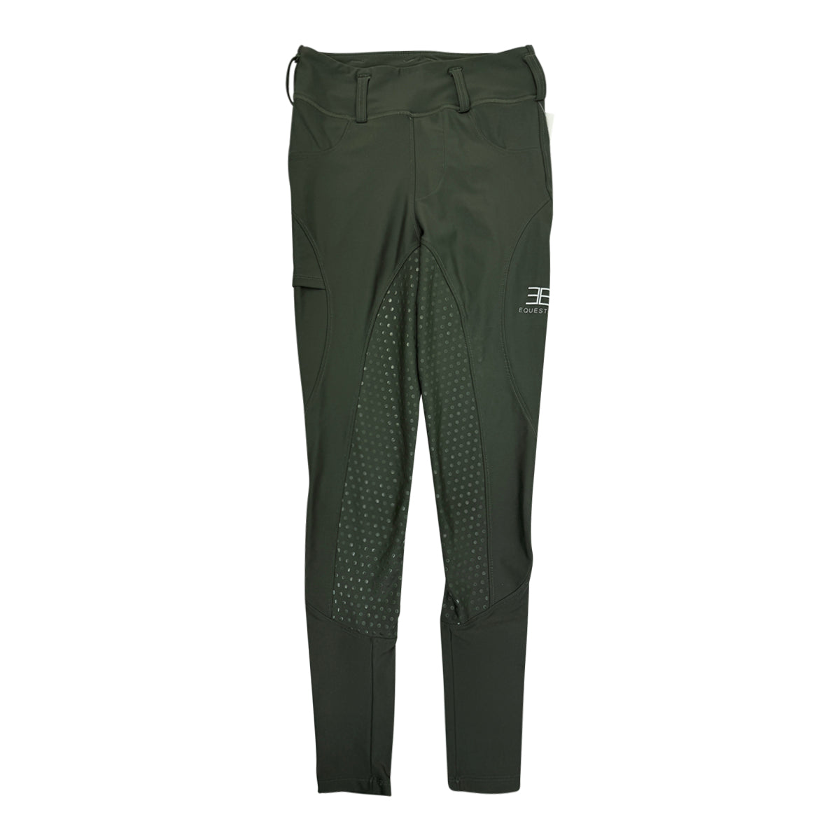 Equestly Lux Grip Tights in Hunter Green