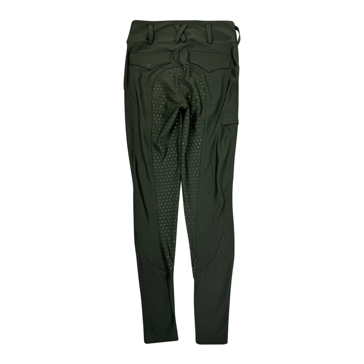Equestly Lux Grip Tights in Hunter Green