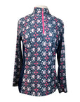 Romfh Chill Factor Long Sleeve Sunshirt in Navy/Pink Bits