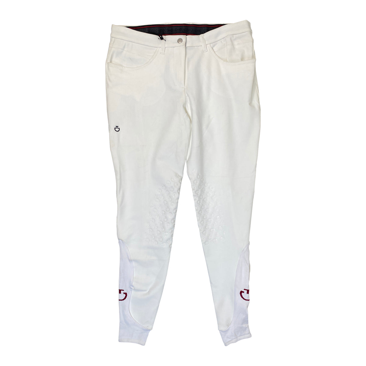 Cavalleria Toscana Logo Grip Breeches in White