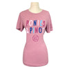 Herd of Zebras 'Ponies and Pinot' Tee in Pink - Women's Small
