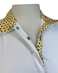 Essex Classics Talent Yarn Show Shirt in White/Sunflowers