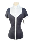 For Horses 'Gloria' Technical Show Shirt in Black/White Dots