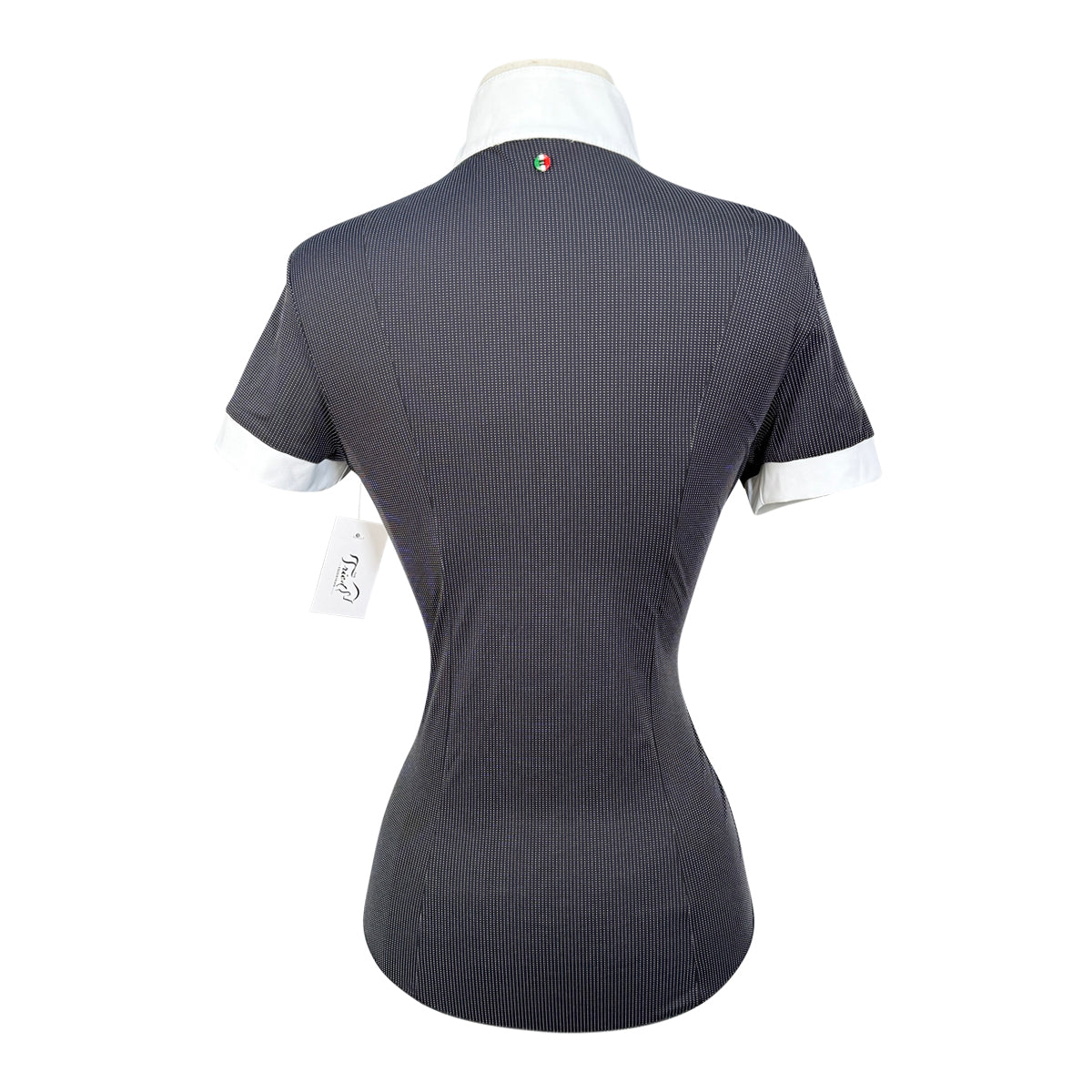 For Horses &#39;Gloria&#39; Technical Show Shirt in Black/White Dots